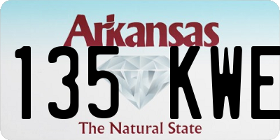 AR license plate 135KWE