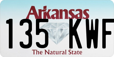 AR license plate 135KWF