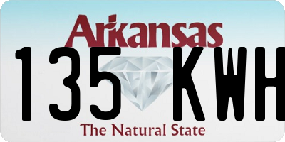 AR license plate 135KWH