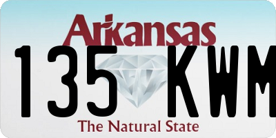 AR license plate 135KWM