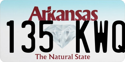 AR license plate 135KWQ