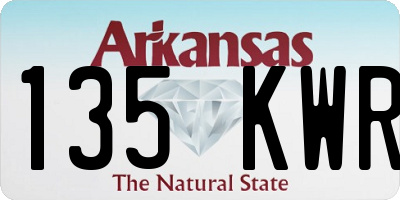 AR license plate 135KWR