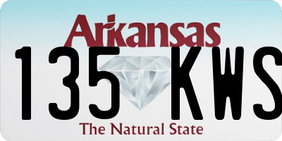 AR license plate 135KWS