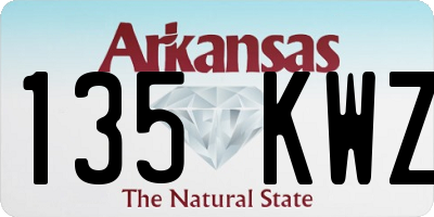 AR license plate 135KWZ