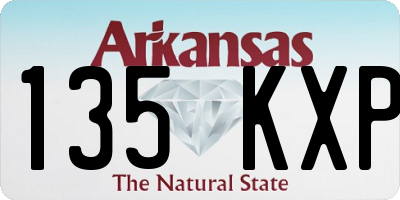 AR license plate 135KXP