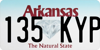 AR license plate 135KYP