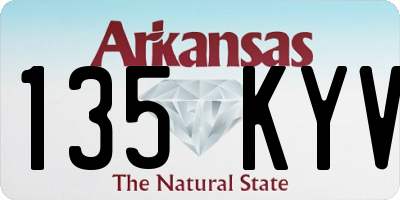 AR license plate 135KYV