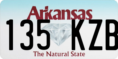 AR license plate 135KZB