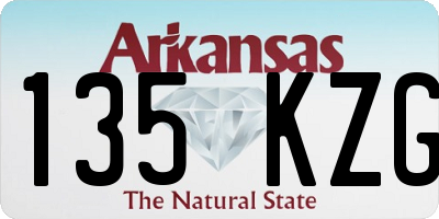 AR license plate 135KZG