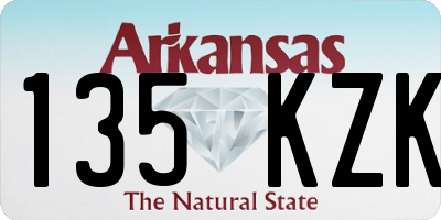 AR license plate 135KZK