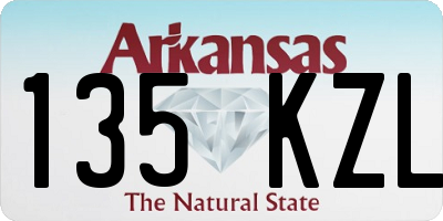 AR license plate 135KZL