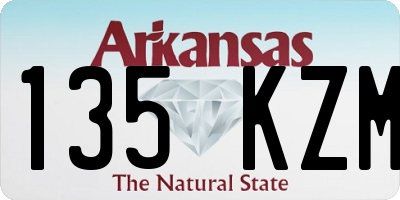 AR license plate 135KZM
