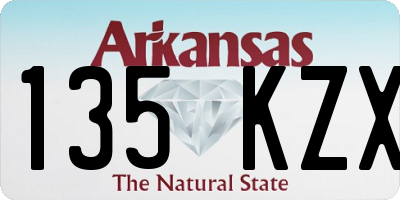 AR license plate 135KZX