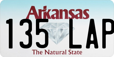 AR license plate 135LAP