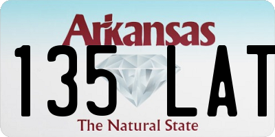 AR license plate 135LAT