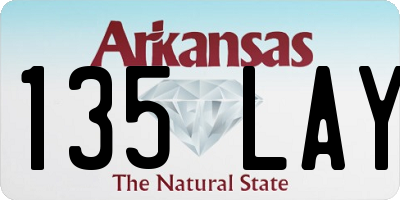AR license plate 135LAY