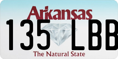AR license plate 135LBB