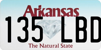 AR license plate 135LBD