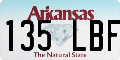 AR license plate 135LBF