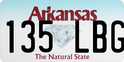 AR license plate 135LBG
