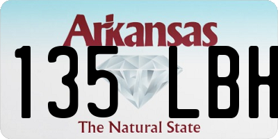 AR license plate 135LBH