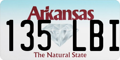 AR license plate 135LBI