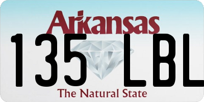 AR license plate 135LBL