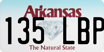 AR license plate 135LBP