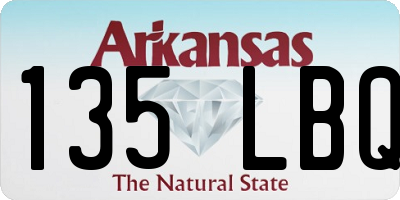 AR license plate 135LBQ