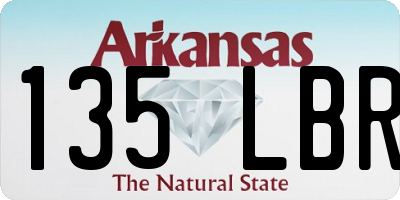 AR license plate 135LBR