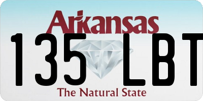 AR license plate 135LBT