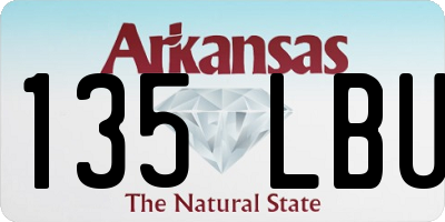 AR license plate 135LBU