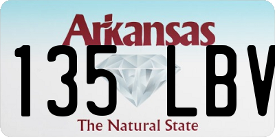 AR license plate 135LBV
