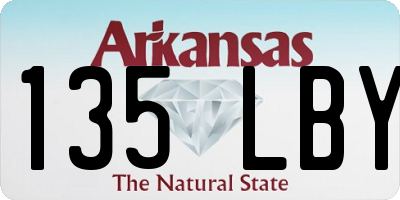 AR license plate 135LBY