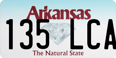 AR license plate 135LCA