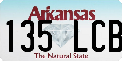 AR license plate 135LCB