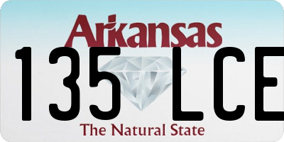 AR license plate 135LCE