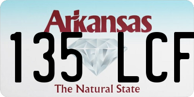 AR license plate 135LCF