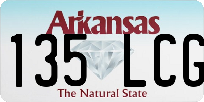 AR license plate 135LCG