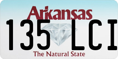 AR license plate 135LCI