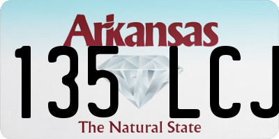AR license plate 135LCJ