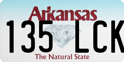 AR license plate 135LCK