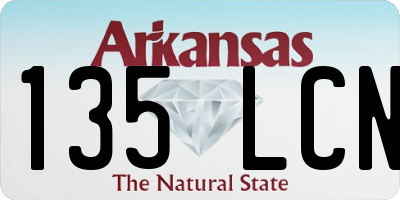 AR license plate 135LCN