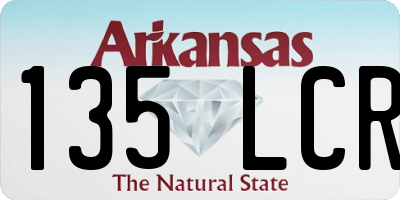 AR license plate 135LCR