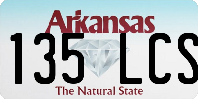 AR license plate 135LCS