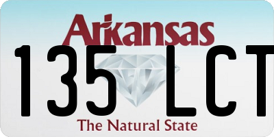 AR license plate 135LCT