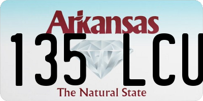 AR license plate 135LCU