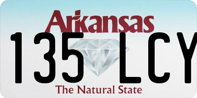 AR license plate 135LCY