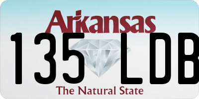 AR license plate 135LDB
