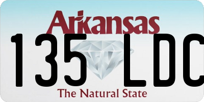 AR license plate 135LDC